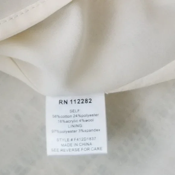 Adelyn Rae Fit and Flare Mini Cotton Sleeveless Ivory Dress SZ M - Picture 11 of 13